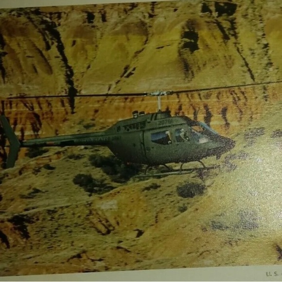 Vintage (4) 8x10 Prints Helicopters Army UH-1H | AH-1S | OH-53C | Beil Textron - Picture 3 of 7